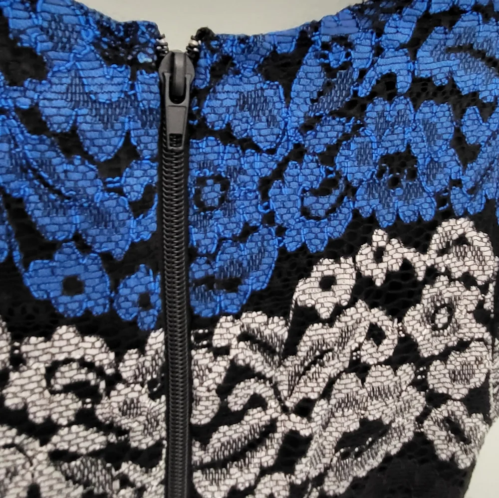 Sally Miller Couture Lace Short Sleeve‎ Floral Dress Knee Small 6/7